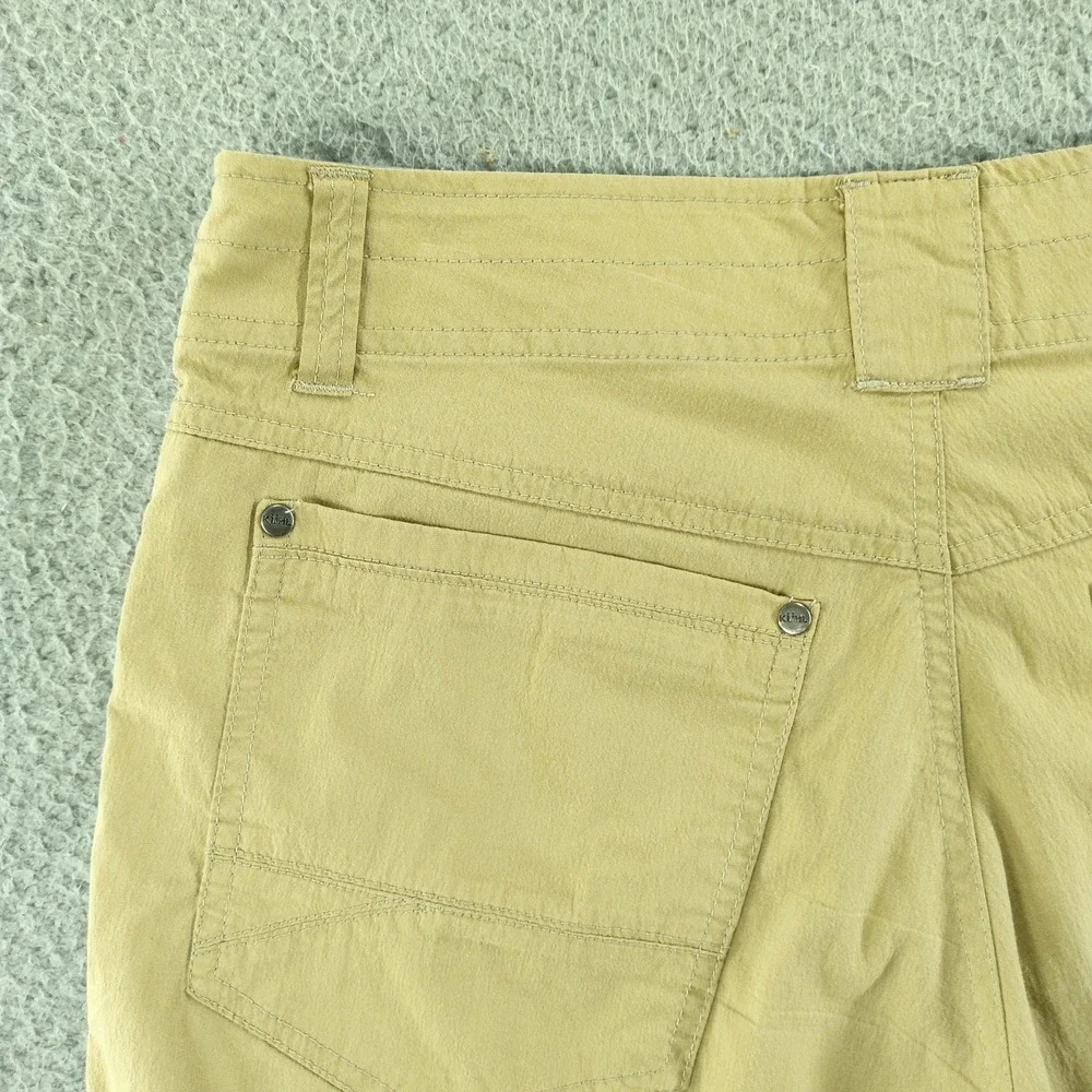 Kuhl Shorts Mens 32 Beige 9 Inch Canvas Stretch Chino Hiking Travel Casual